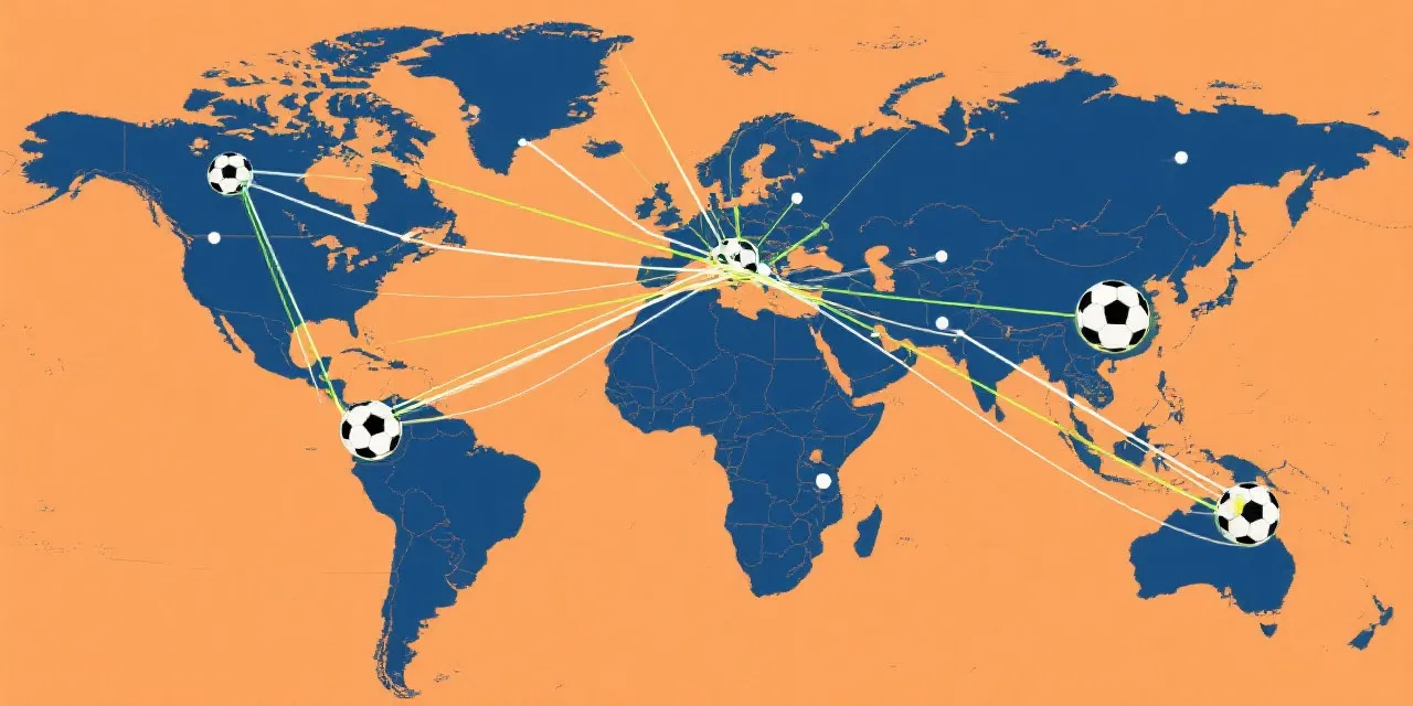 全球赛事覆盖示意